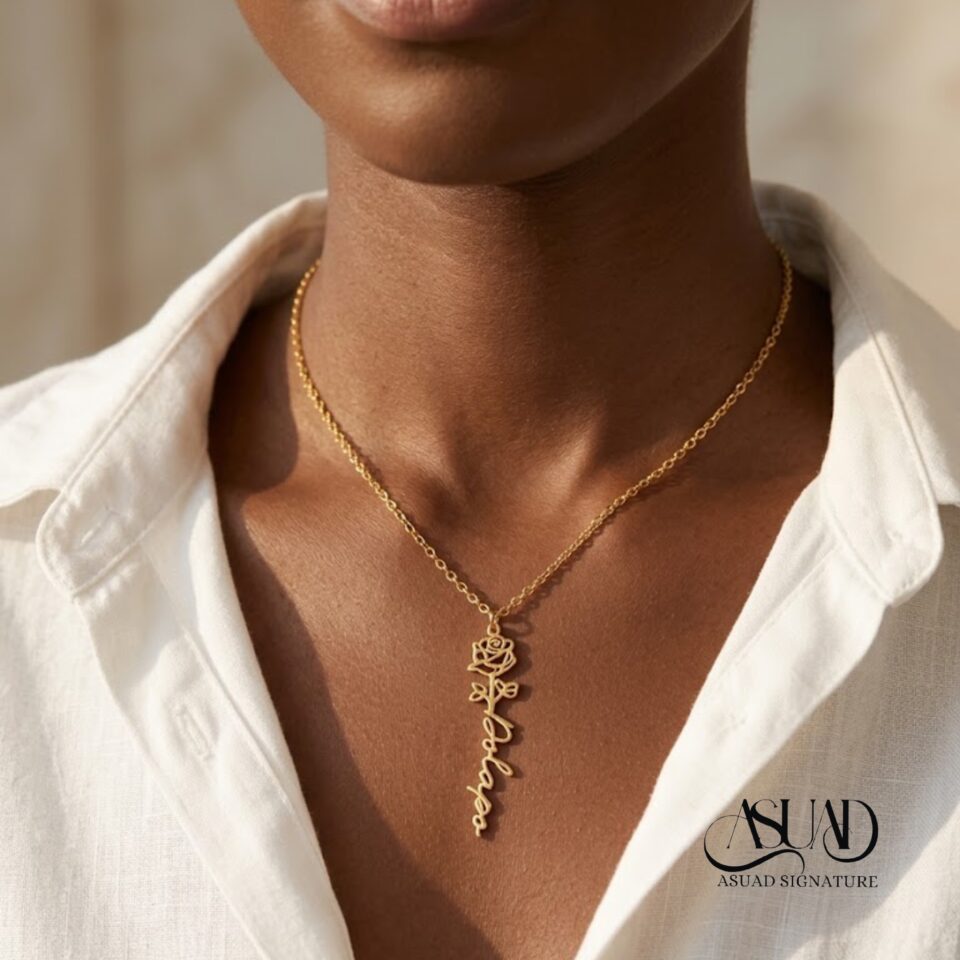ASUAD06 Rose custom necklace
