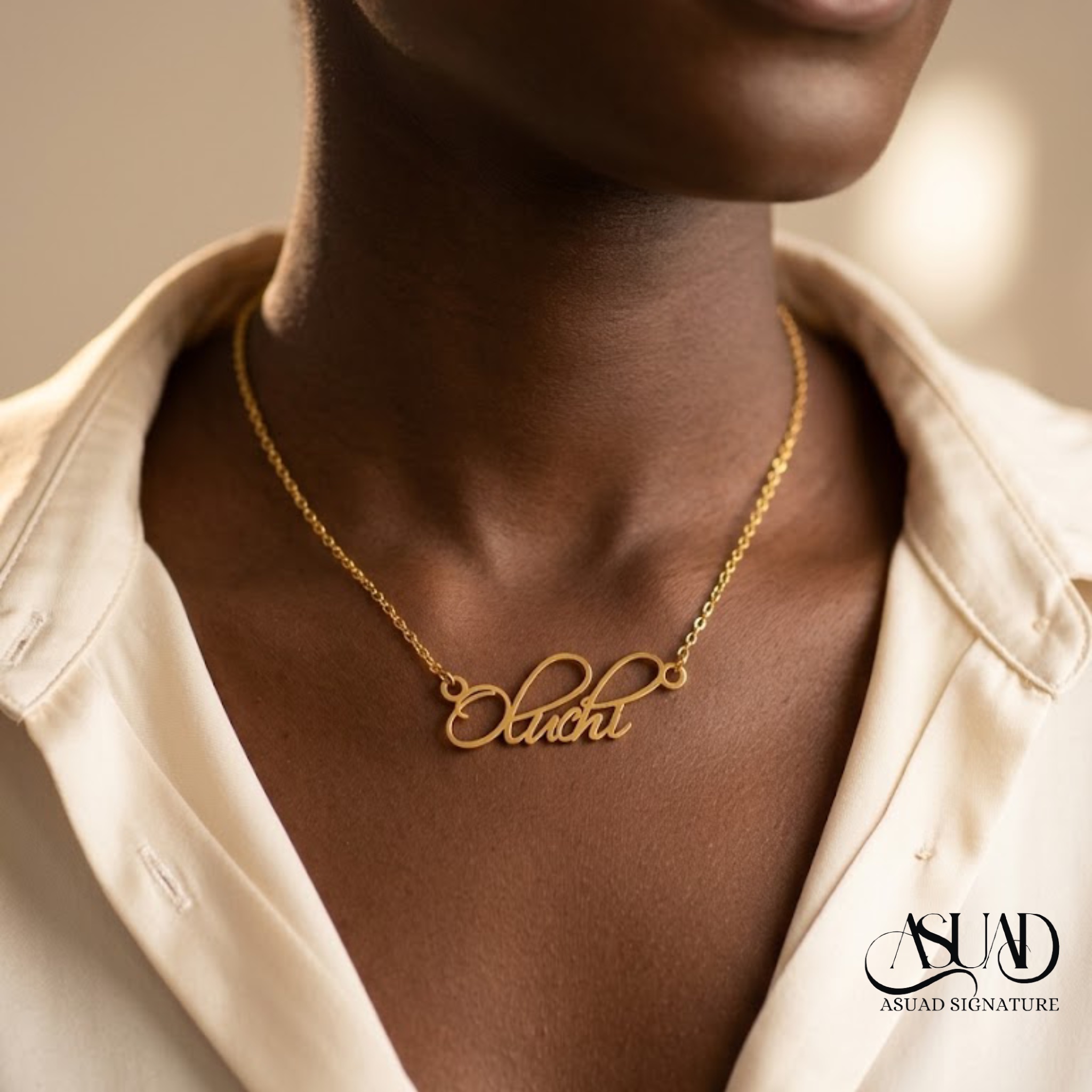 cursive custom name necklace, gift,